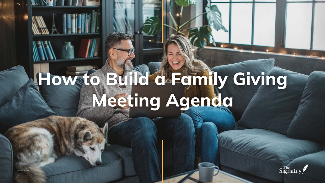 Family Giving Meeting Agenda Pg 1